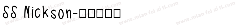 SS Nickson字体转换